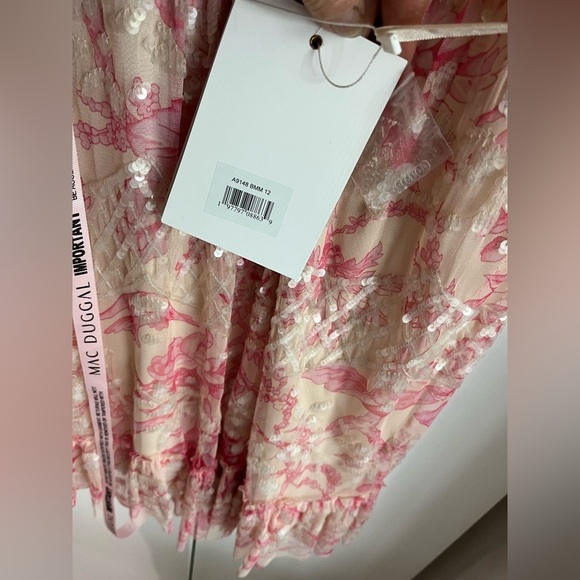 Mac Duggal 9148 Embellished  Floral Mini Dress Size 12 NWT - Picture 6 of 12